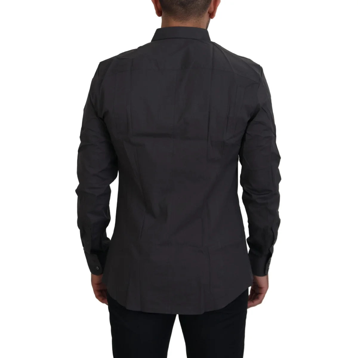 Dolce & Gabbana Gray Sicilia Slim Fit Shirt Authentic and Stylish