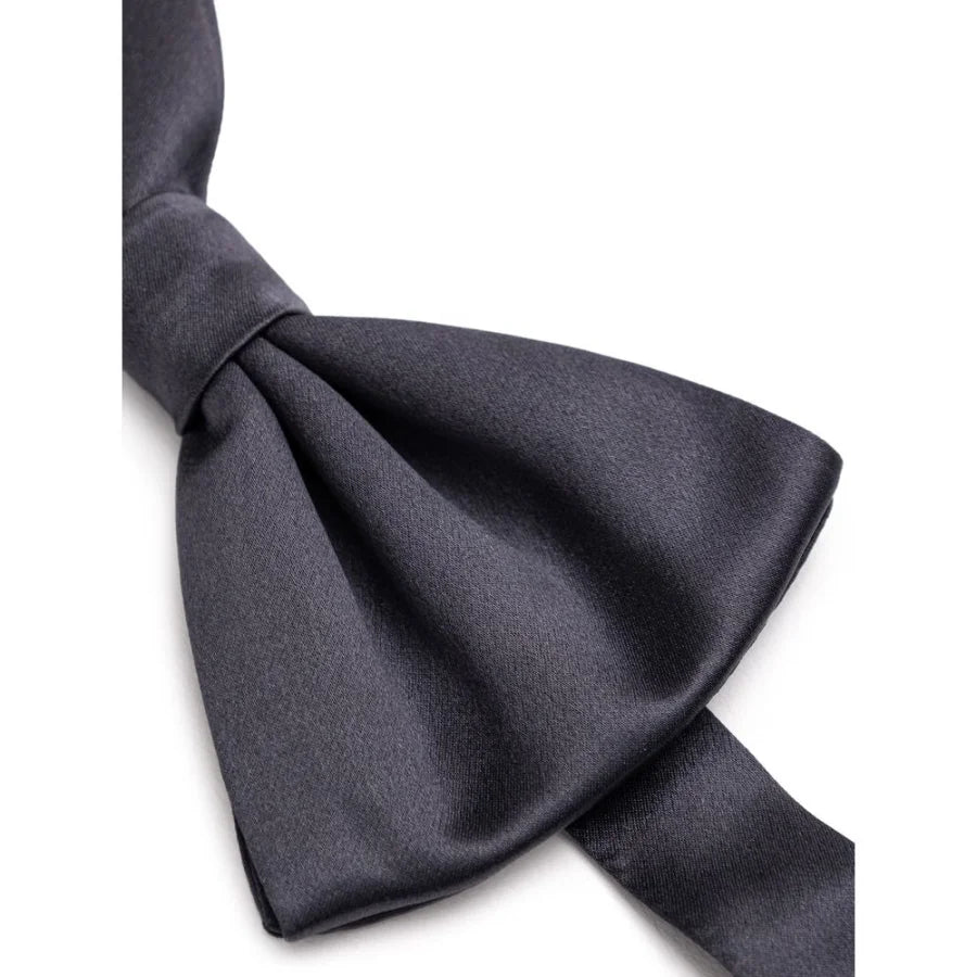 Dolce &amp; Gabbana Gray Silk Bowtie