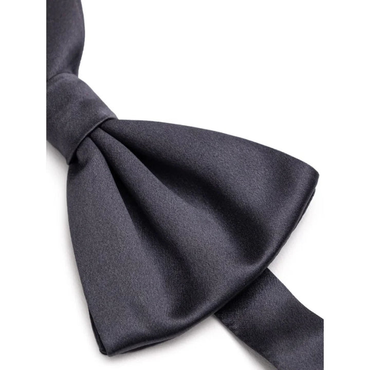 Dolce &amp; Gabbana Gray Silk Bowtie