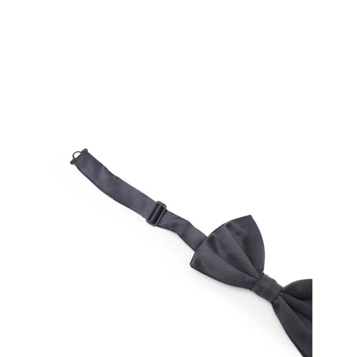 Dolce &amp; Gabbana Gray Silk Bowtie