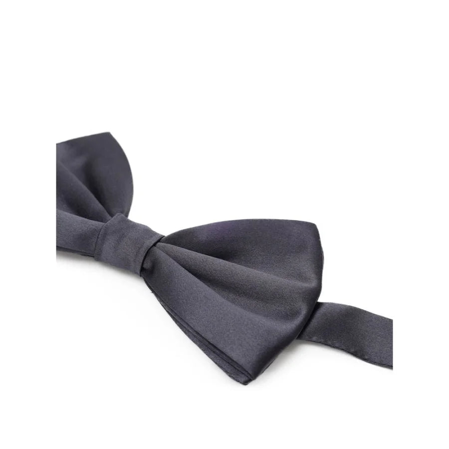 Dolce &amp; Gabbana Gray Silk Bowtie
