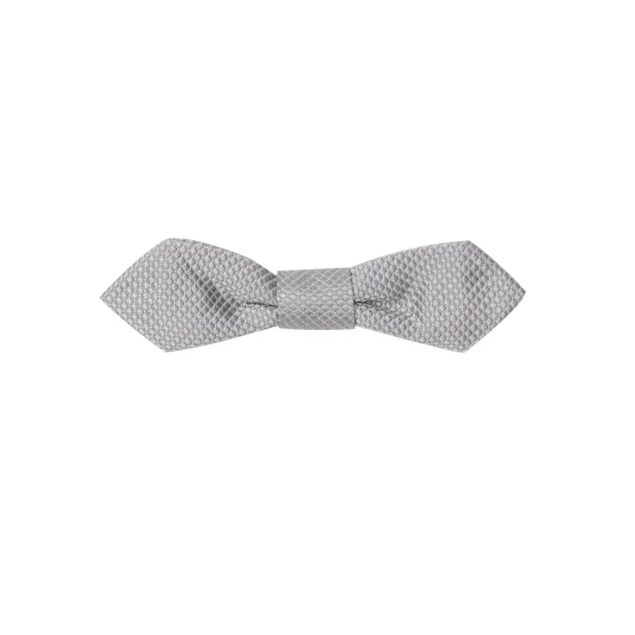 Dolce &amp; Gabbana Gray Silk Bowtie