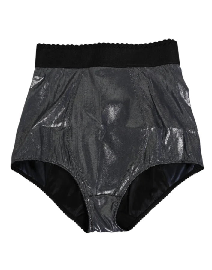 Dolce &amp; Gabbana Gray Silk Stretch Slip Girdle Panty Underwear
