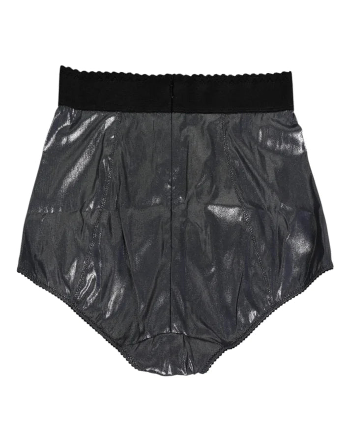 Dolce &amp; Gabbana Gray Silk Stretch Slip Girdle Panty Underwear