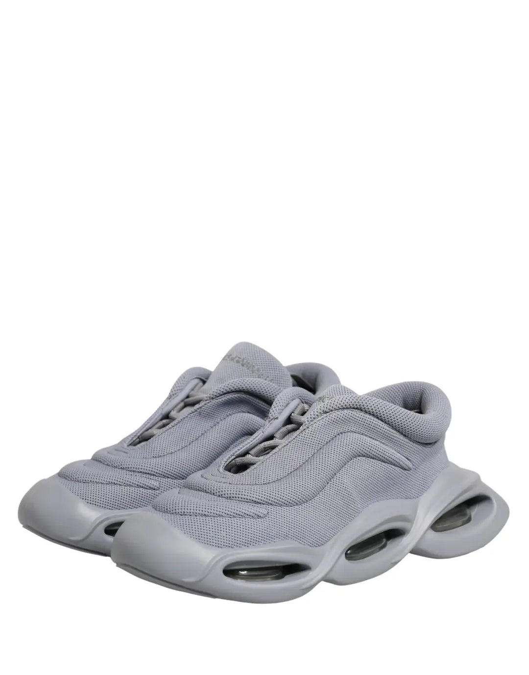 Dolce &amp; Gabbana Gray Slip On Wave Low Top Sneakers
