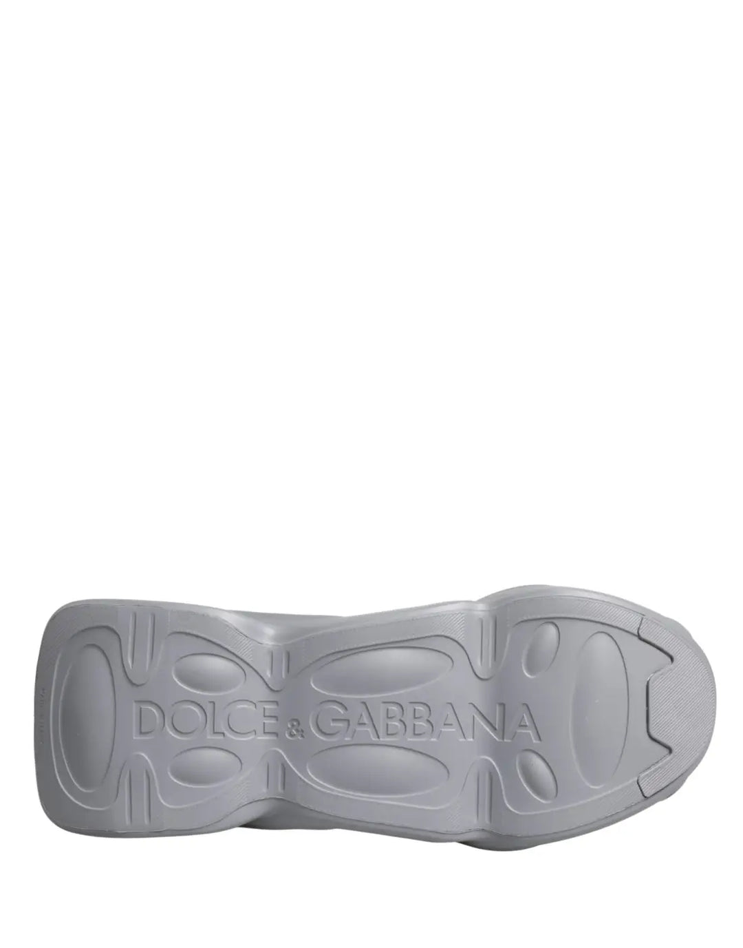 Dolce &amp; Gabbana Gray Slip On Wave Low Top Sneakers