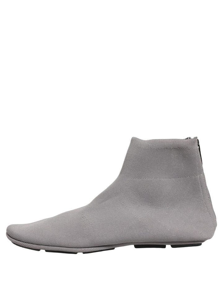 Dolce &amp; Gabbana Gray Stretch Mesh Men Ankle Boots Shoes
