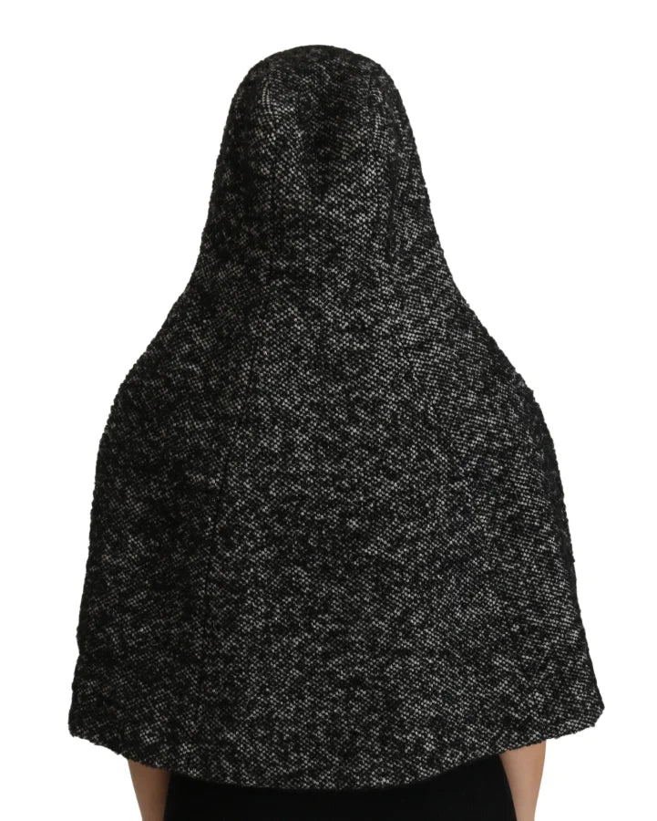 Dolce &amp; Gabbana Gray Tweet Wool Kaftan Jacket Coat Top