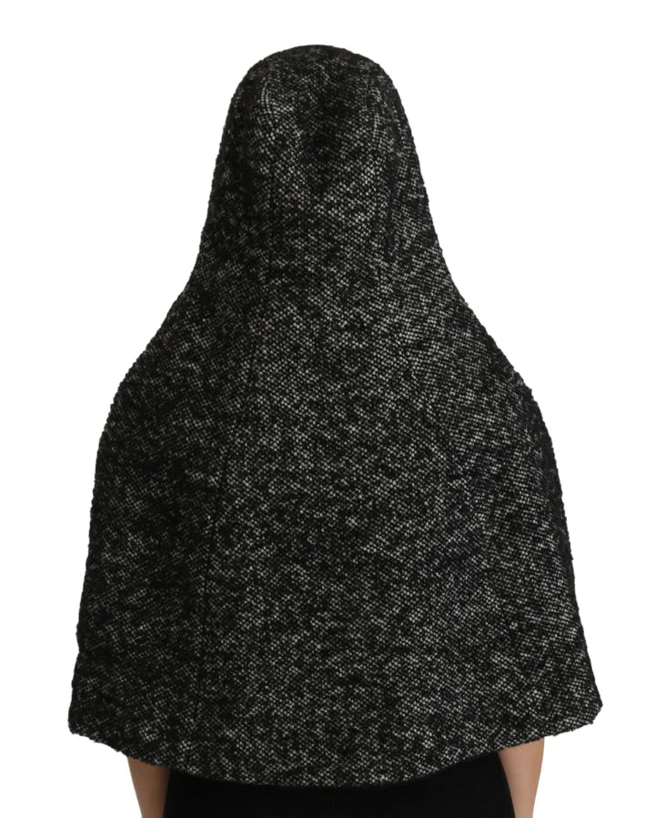 Dolce &amp; Gabbana Gray Tweet Wool Kaftan Jacket Coat Top