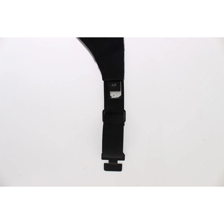Dolce & Gabbana Gray Waist Belt Silk Cummerbund