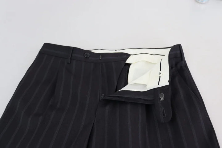 Dolce &amp; Gabbana Gray Wool Blend Formal Trousers Pants