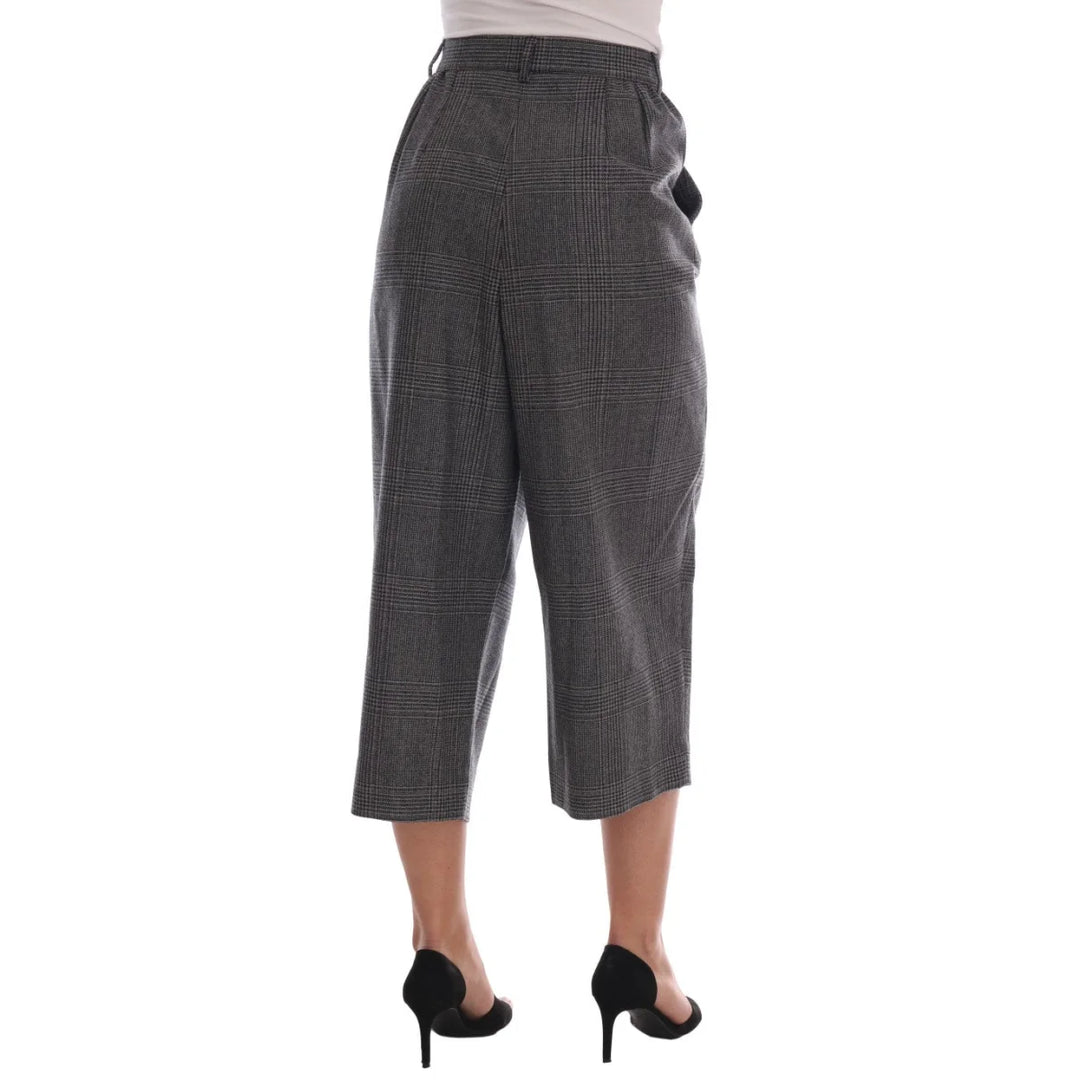 Dolce & Gabbana Gray Wool Capri Pants