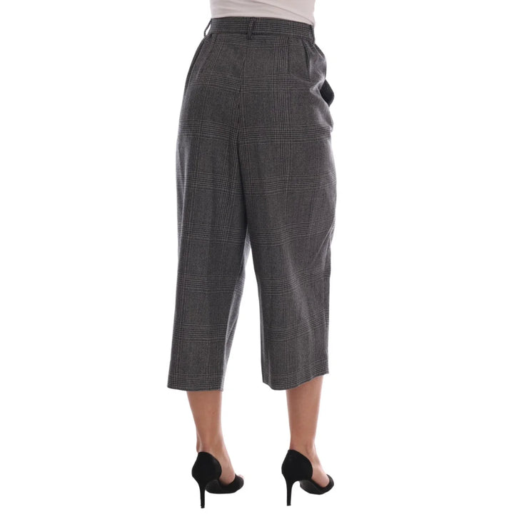 Dolce & Gabbana Gray Wool Capri Pants