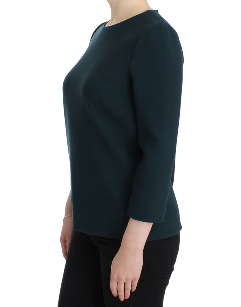 Dolce & Gabbana Blouses - Women’s Green 3/4 Sleeve Wool Blouse