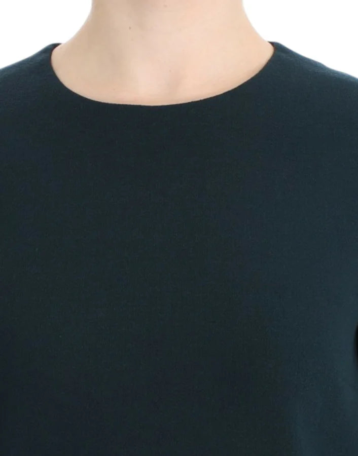 Dolce &amp; Gabbana Green 3/4 sleeve wool blouse