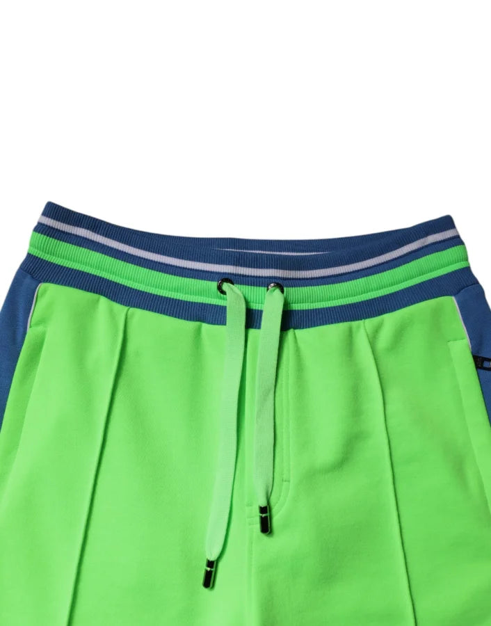 Dolce &amp; Gabbana Green Blue Jogger Sweatpants Pants