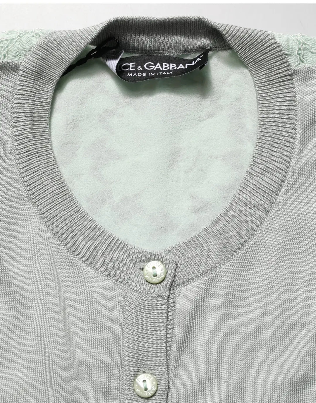 Dolce &amp; Gabbana Green ButtonDown LongSleeve Cardigan Sweater