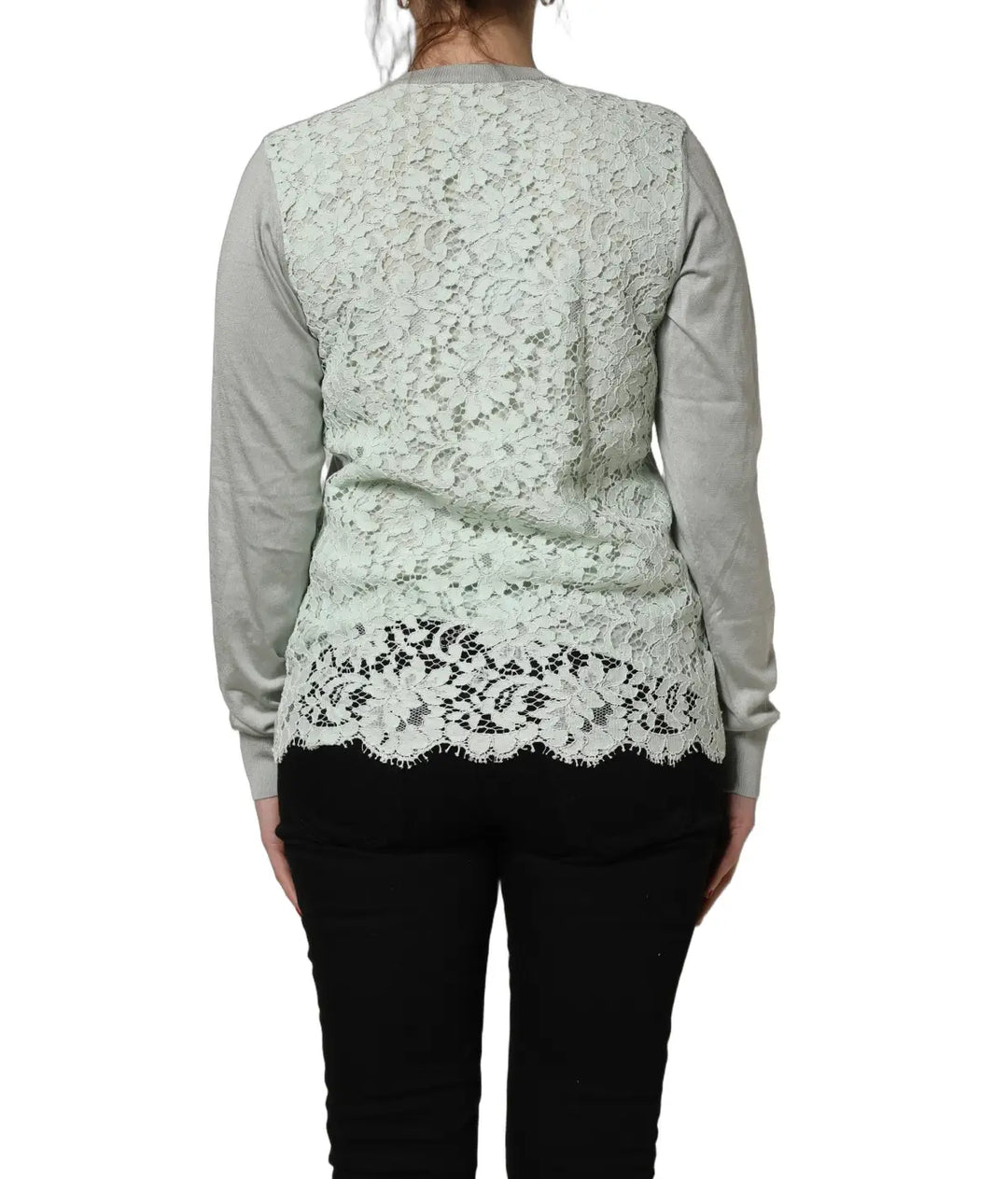 Dolce &amp; Gabbana Green ButtonDown LongSleeve Cardigan Sweater