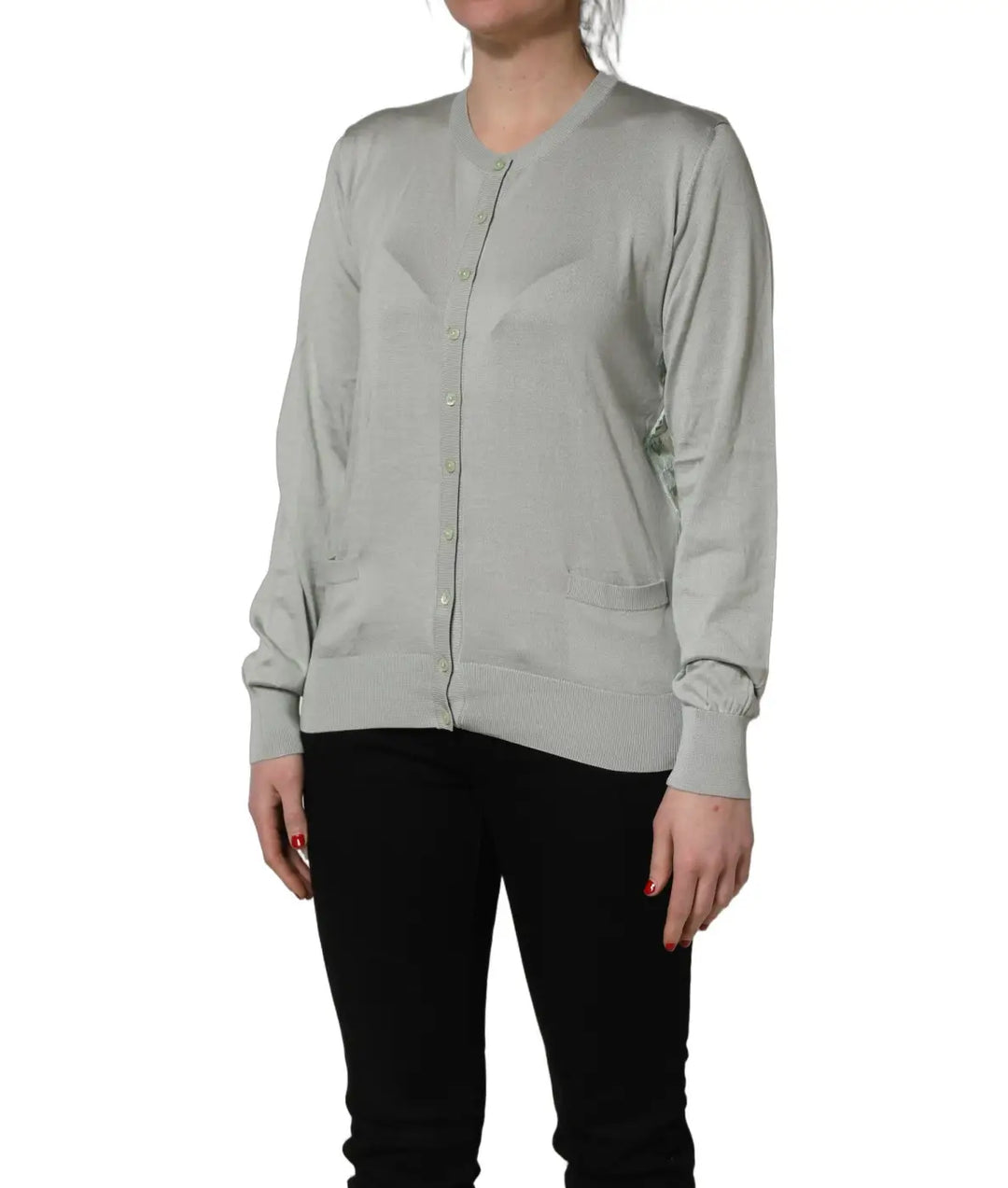 Dolce &amp; Gabbana Green ButtonDown LongSleeve Cardigan Sweater