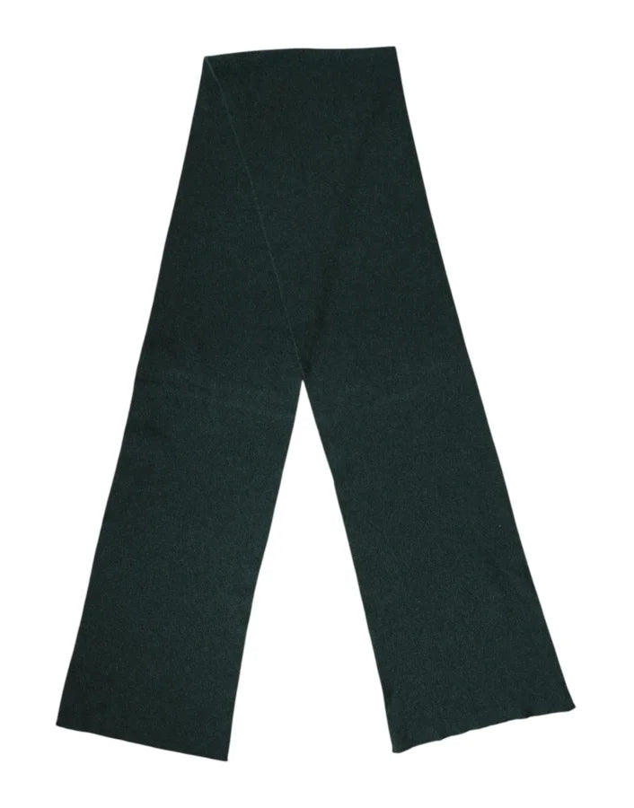 Dolce &amp; Gabbana Green Cashmere Knitted Neck Wrap Shawl Scarf