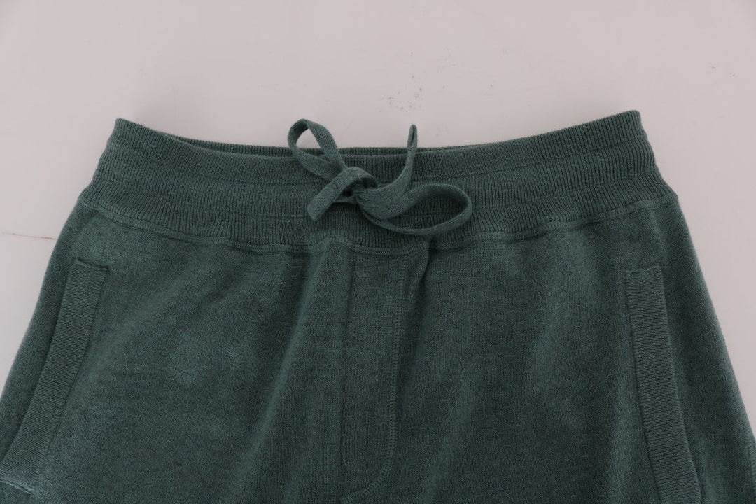 Dolce &amp; Gabbana Green Cashmere Training Pants