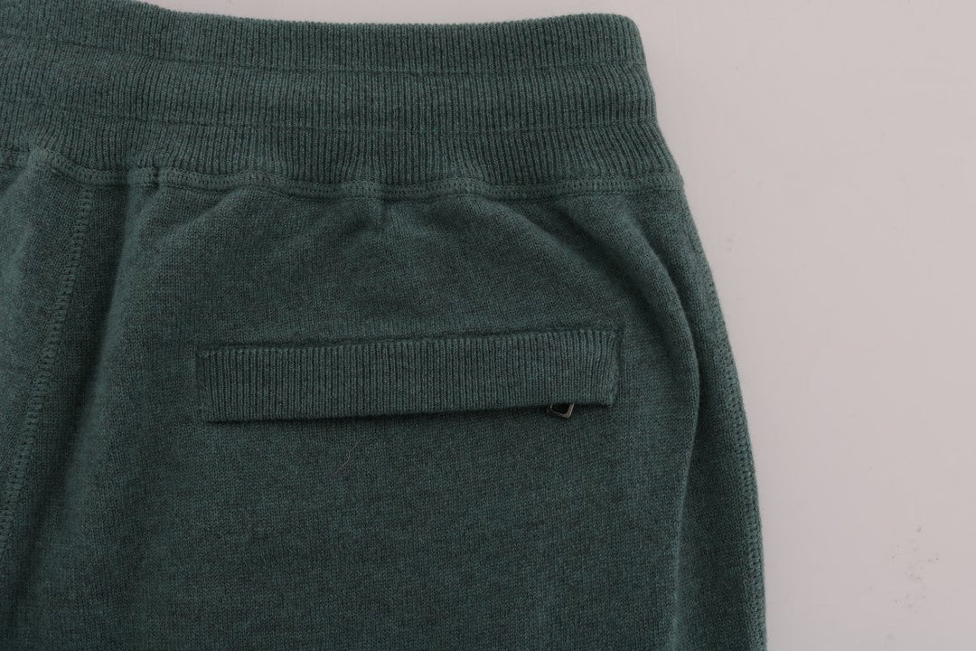 Dolce &amp; Gabbana Green Cashmere Training Pants
