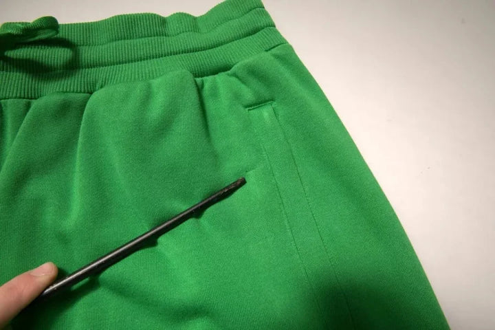 Dolce &amp; Gabbana Green Cotton Blend Men Bermuda Shorts