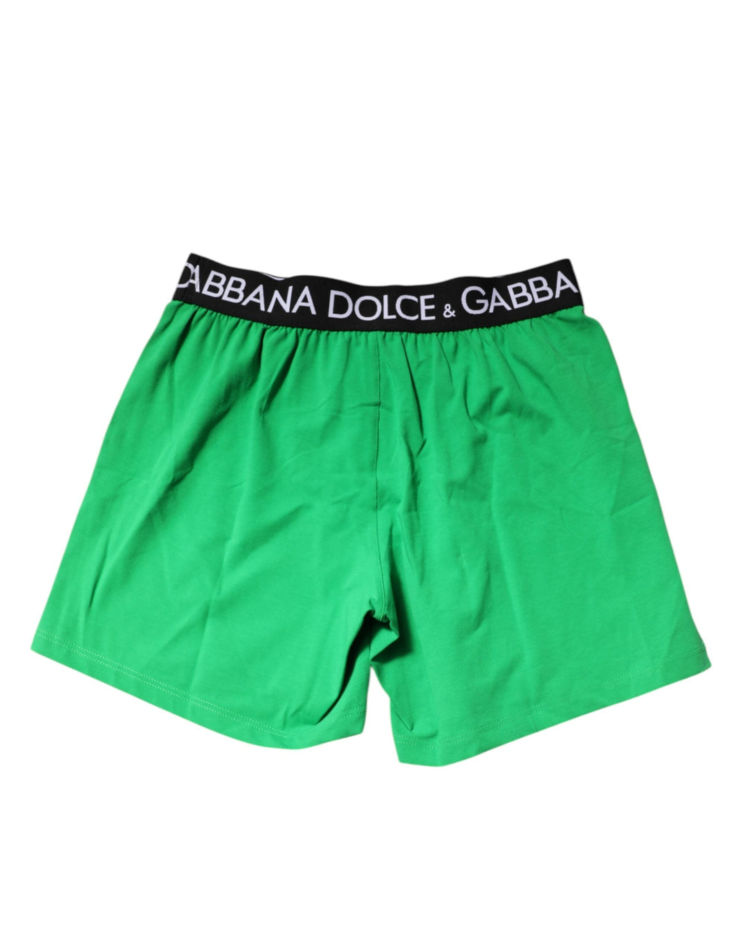 Dolce &amp; Gabbana Green Cotton Regular Boxer Shorts Underwear
