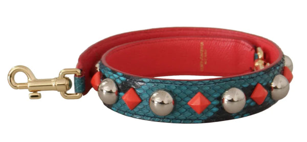Dolce & Gabbana - Green Crystals Leather Bag Shoulder Strap