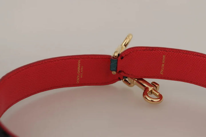 Dolce &amp; Gabbana - Green Crystals Leather Bag Shoulder Strap