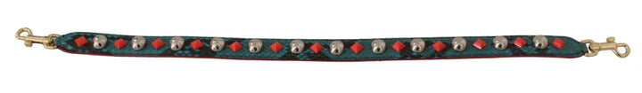 Dolce &amp; Gabbana - Green Crystals Leather Bag Shoulder Strap