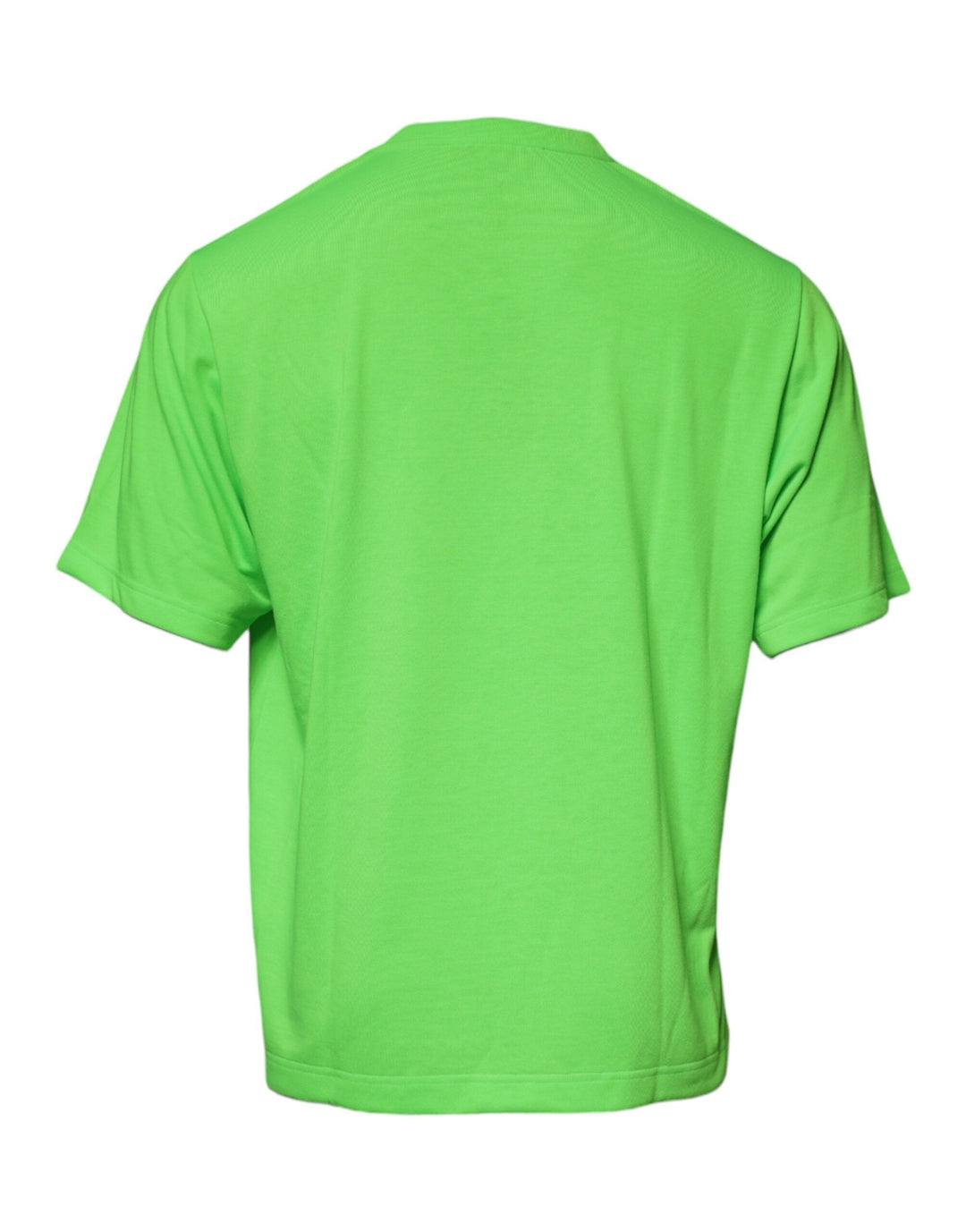 Dolce &amp; Gabbana Green Dg Logo Cotton Crew Neck T-shirt
