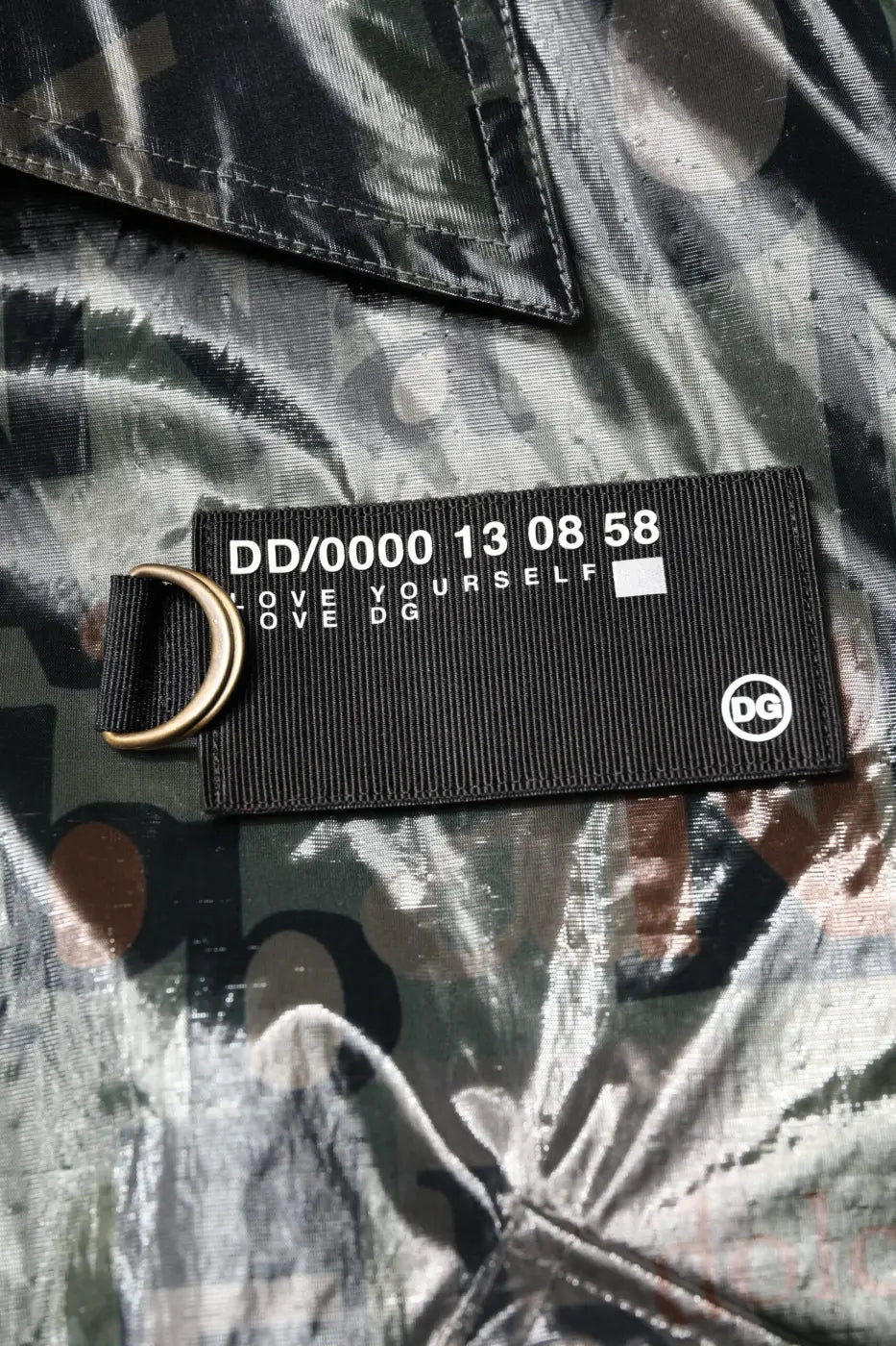Dolce &amp; Gabbana Green DG Logo Print Bomber Full Zip Jacket