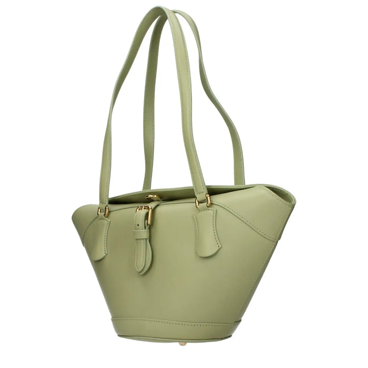 Dolce &amp; Gabbana Green Leather Shoulder Bag