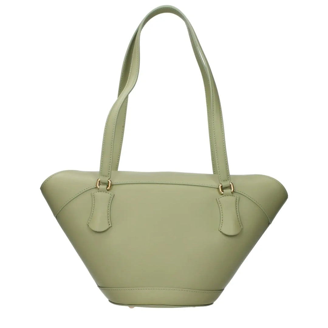 Dolce &amp; Gabbana Green Leather Shoulder Bag