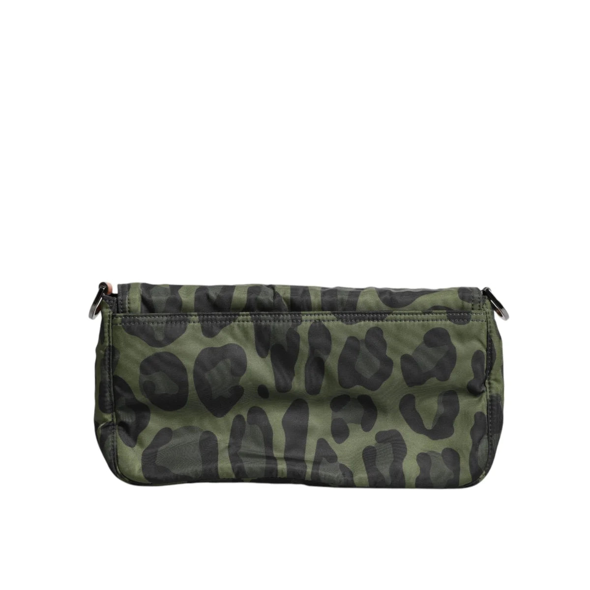 Dolce & Gabbana Green Leopard Print Messenger Bag Made in Italy