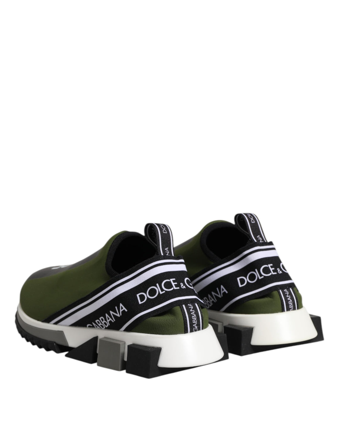 Dolce &amp; Gabbana Green Logo Low Top Sorrento Men Sneakers Shoes