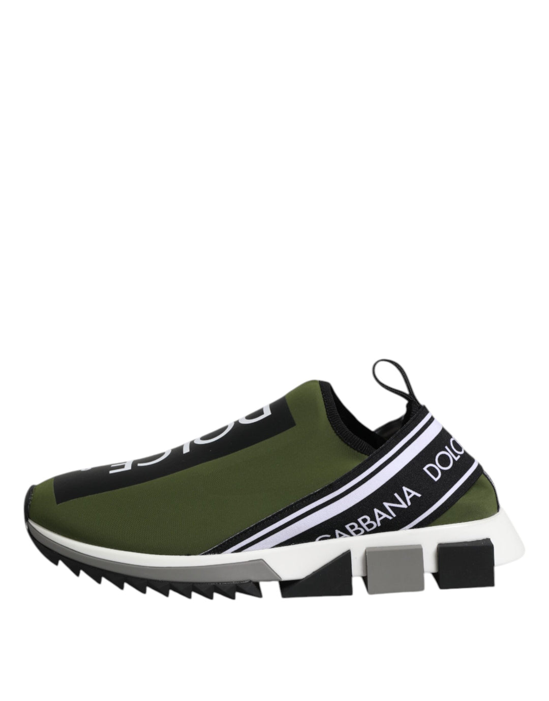 Dolce &amp; Gabbana Green Logo Low Top Sorrento Men Sneakers Shoes