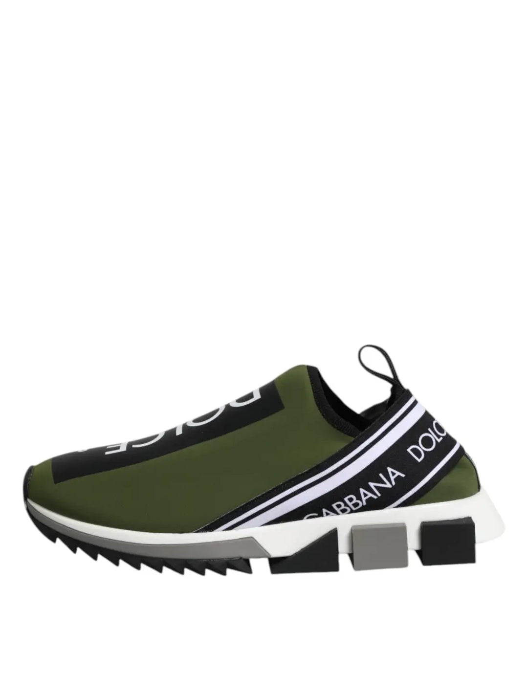 Dolce &amp; Gabbana Green Logo Low Top Sorrento Men Sneakers Shoes