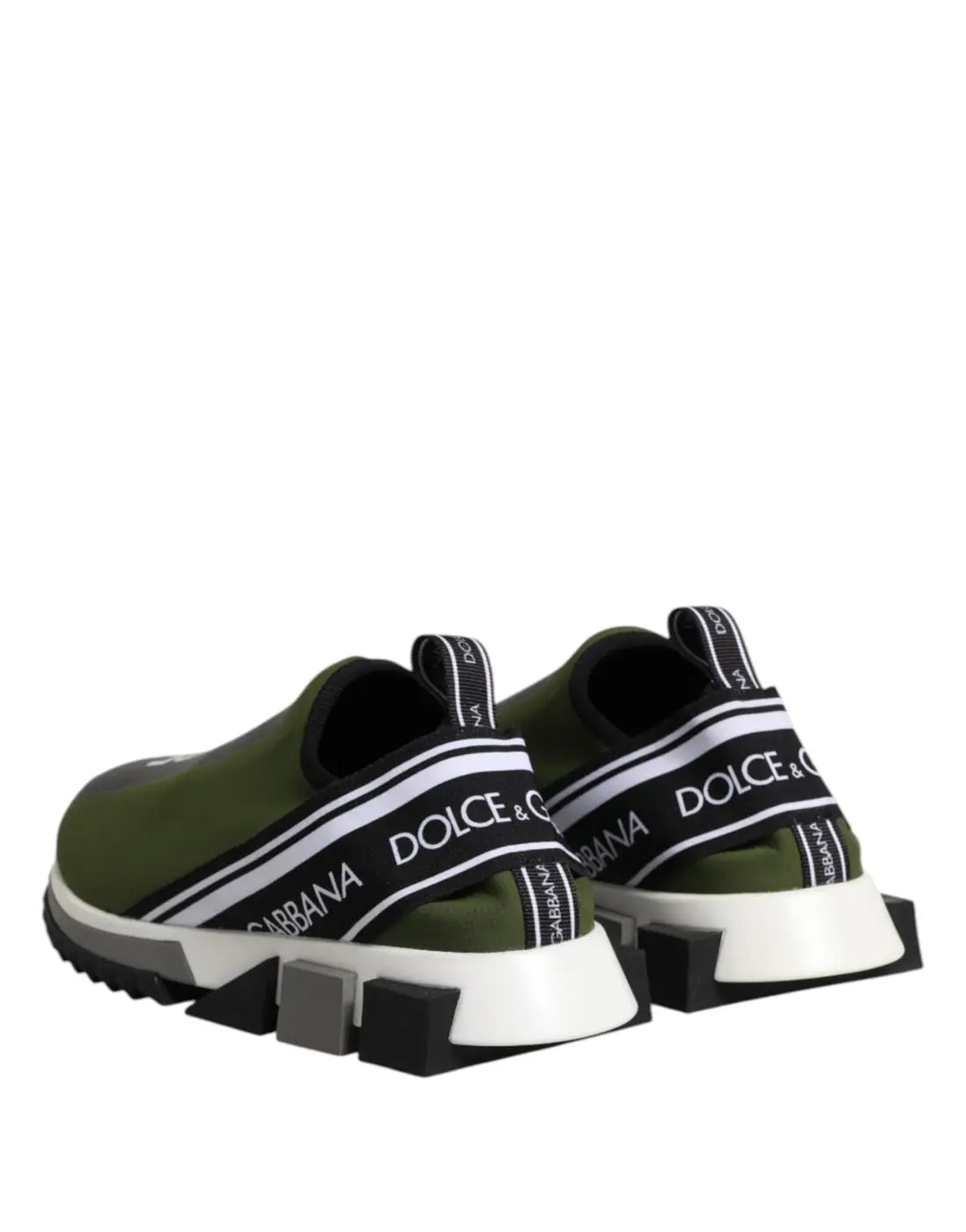 Dolce &amp; Gabbana Green Logo Low Top Sorrento Men Sneakers Shoes