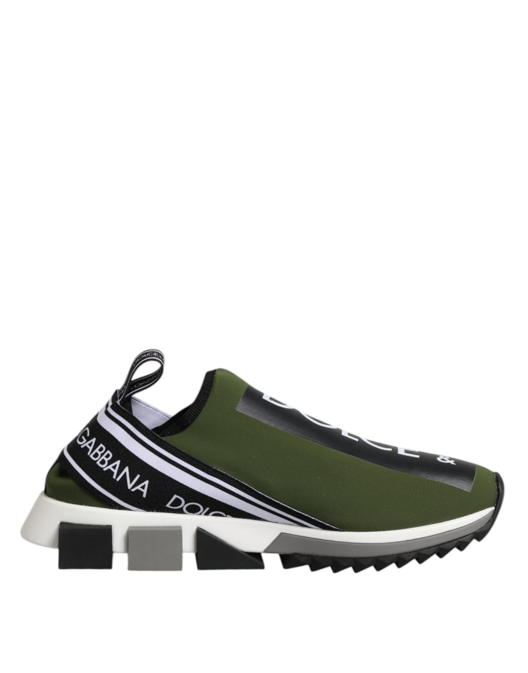 Dolce &amp; Gabbana Green Logo Low Top Sorrento Men Sneakers Shoes