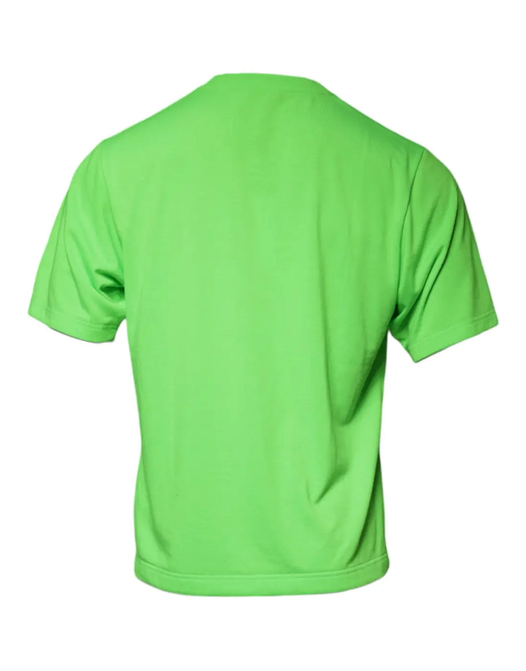 Dolce &amp; Gabbana Green Logo Round Neck Short Sleeves T-shirt