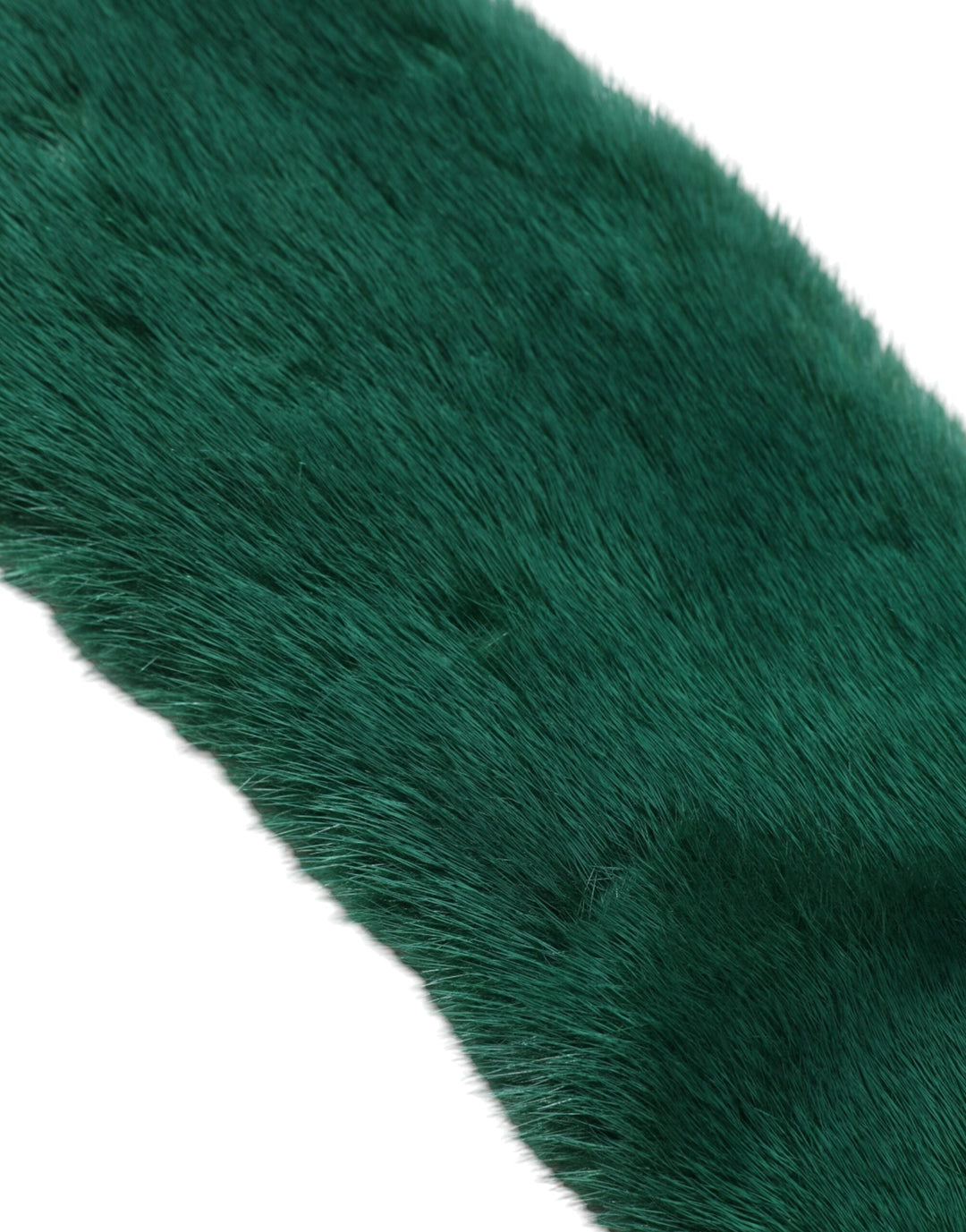 Dolce &amp; Gabbana Green Mink Fur Collar Women Neck Wrap Scarf