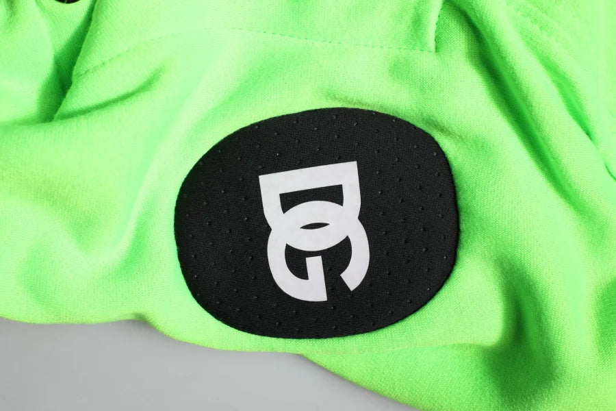 Dolce &amp; Gabbana Green Polyester Hooded Sportswear Vest Sweater