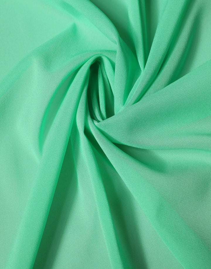 Dolce &amp; Gabbana Green Silk Neck Wrap Shawl Stole 200cm x 64cm Scarf