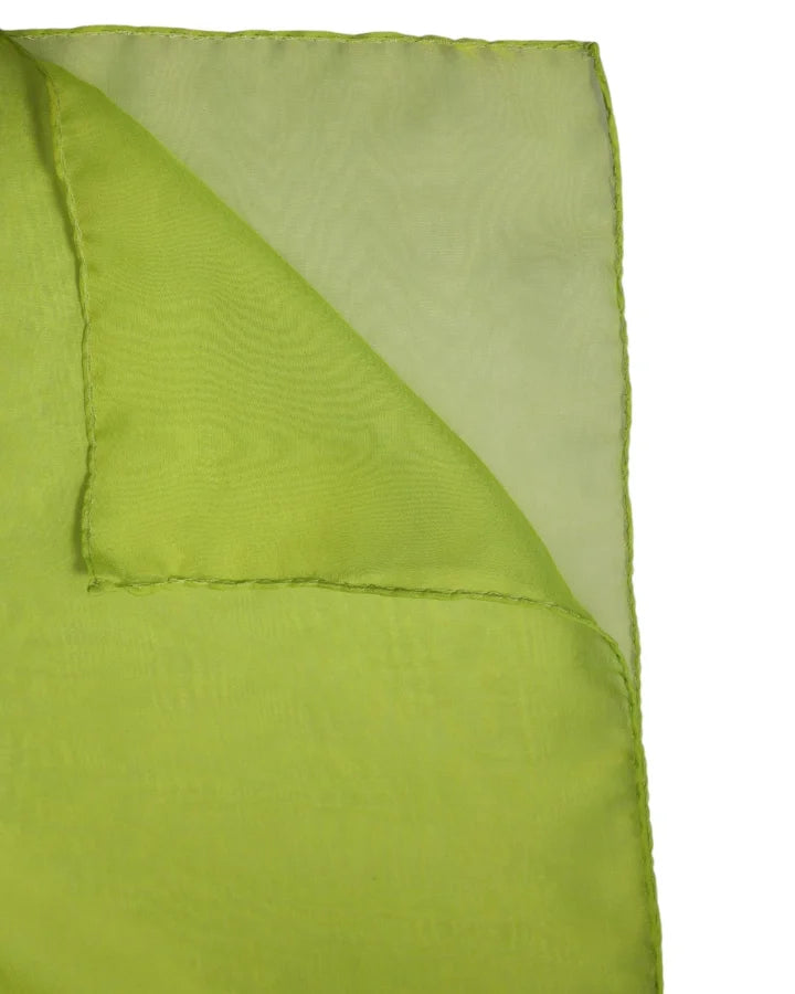 Dolce &amp; Gabbana Green Silk Rectangle Wrap Shawl Neck Warmer Scarf