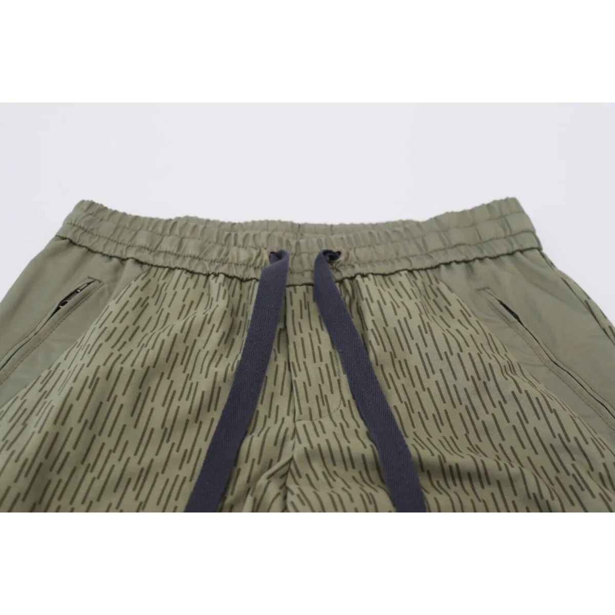 Dolce & Gabbana Green Striped Cargo Zipper Leg Men Trouser Pants