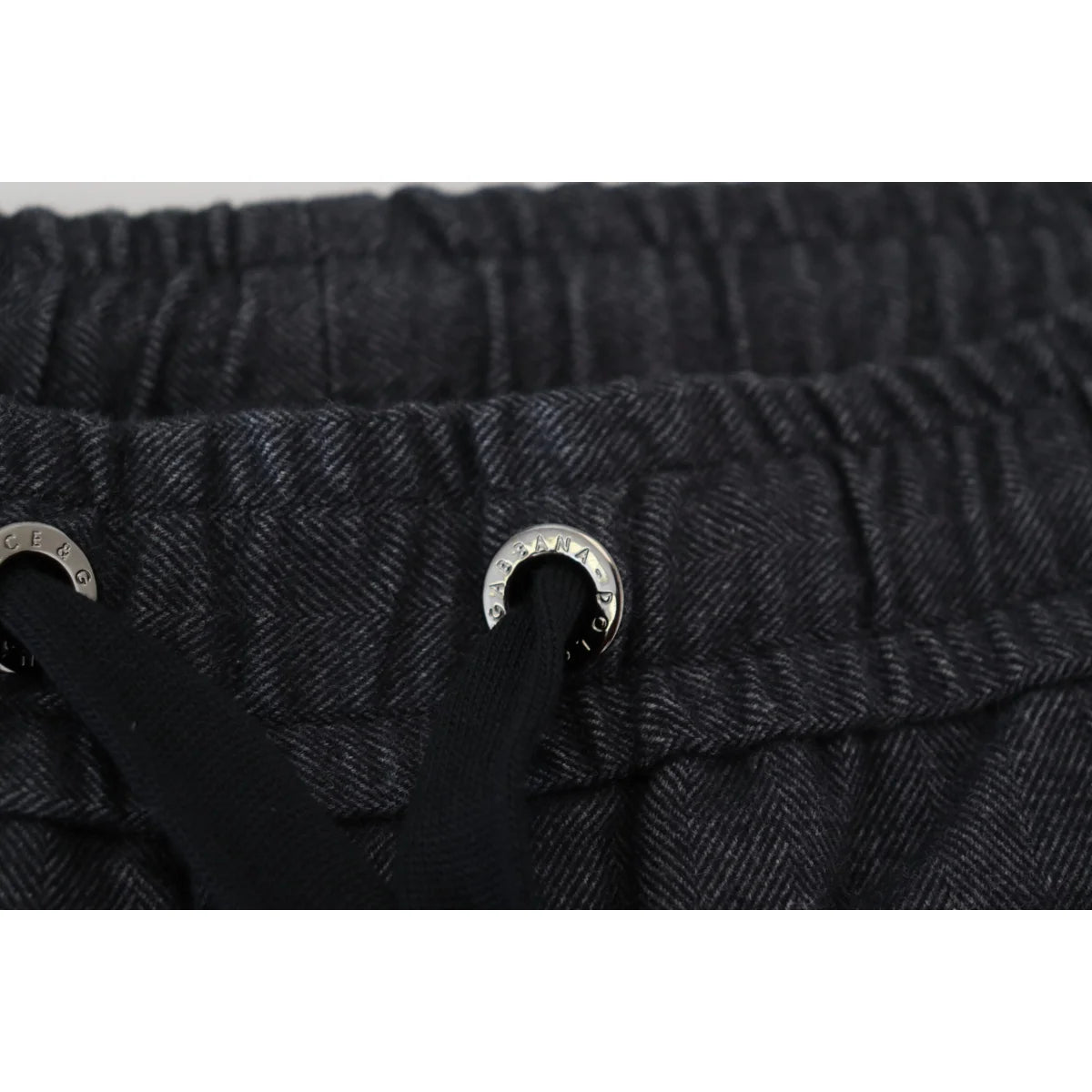 Dolce & Gabbana Grey Cotton Tapered Pants