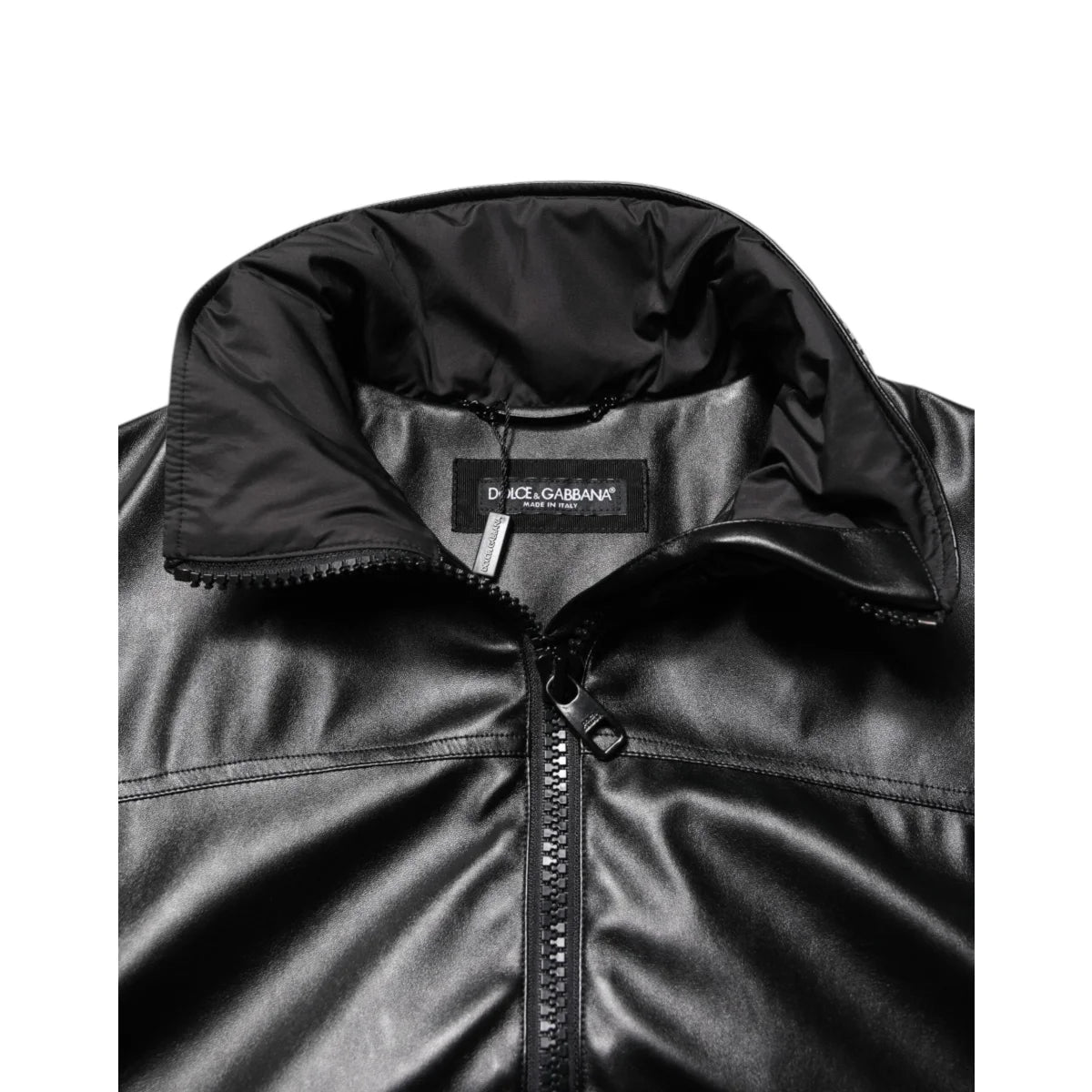 Dolce Gabbana Half Zip Bomber Jacket Pullover Authentic Style &