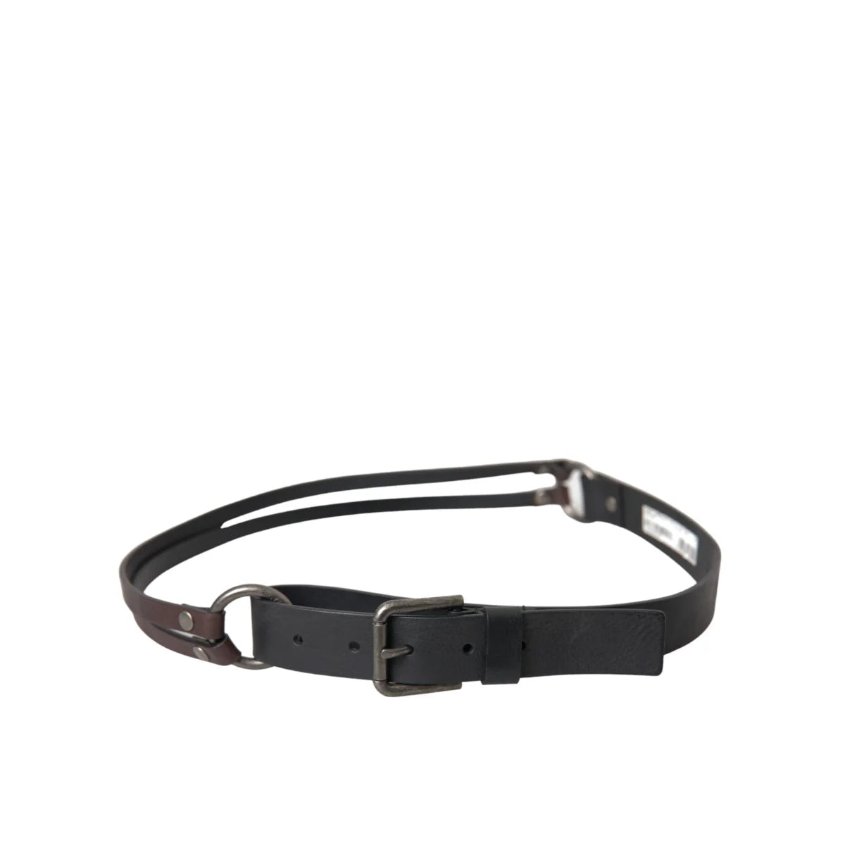 Dolce & Gabbana High-Quality Leather Belt with Metal Buckle Closure